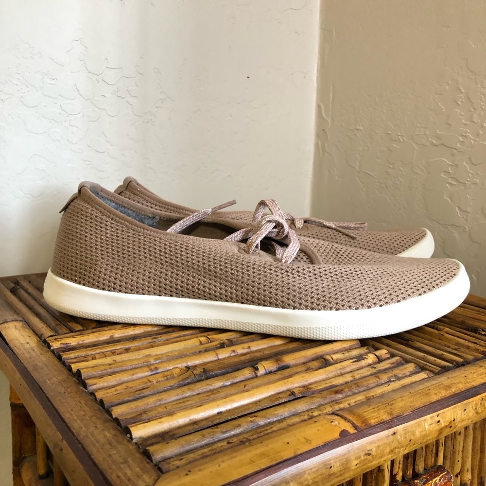❌Allbirds Mens Sneakers Lace Up Front Brown White Size 11
